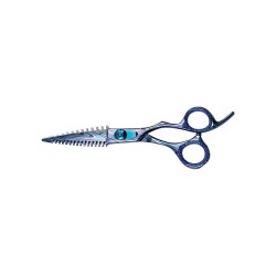 Hairdressing Scissors Stainless Steel Blue Plasma Coated 6.5 Inch Shark Blades Razor Sharp Hair Scissor Beauty Salon Tool